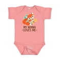 thumbnail image 1 of Inktastic My Nonna Loves Me Grandchild Cute Fox Boys or Girls Baby Bodysuit, 1 of 5