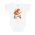 thumbnail image 1 of Inktastic My Nonna Loves Me Grandchild Cute Fox Boys or Girls Baby Bodysuit, 1 of 5