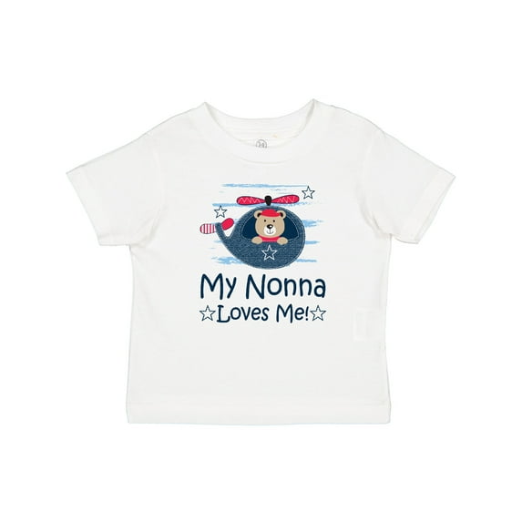 Inktastic My Nonna Loves Me Grandson Bear Boys Baby T-Shirt