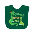 thumbnail image 1 of Inktastic My Nonna Loves Me Grandson Boys Baby Bib, 1 of 4