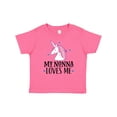 thumbnail image 1 of Inktastic My Nonna Loves Me Unicorn Girls Baby T-Shirt, 1 of 5