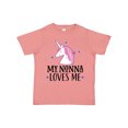thumbnail image 1 of Inktastic My Nonna Loves Me Unicorn Girls Toddler T-Shirt, 1 of 5