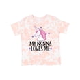 thumbnail image 1 of Inktastic My Nonna Loves Me Unicorn Girls Toddler T-Shirt, 1 of 5