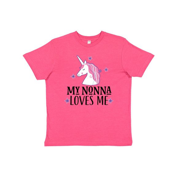 Inktastic My Nonna Loves Me Unicorn Youth T-Shirt