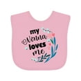 thumbnail image 1 of Inktastic My Nonna Loves Me for Girls Granddaughter Girls Baby Bib, 1 of 4