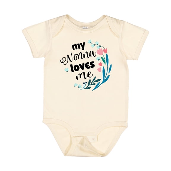 Inktastic My Nonna Loves Me for Girls Granddaughter Girls Baby Bodysuit