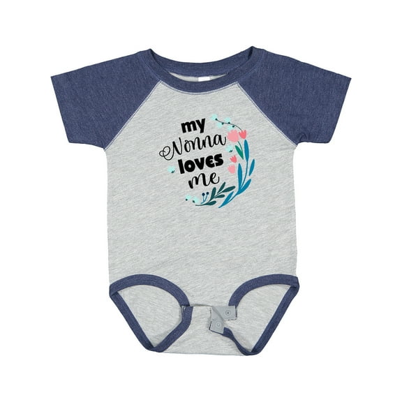 Inktastic My Nonna Loves Me for Girls Granddaughter Girls Baby Bodysuit