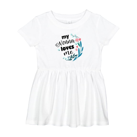 Inktastic My Nonna Loves Me for Girls Granddaughter Girls Baby Dress
