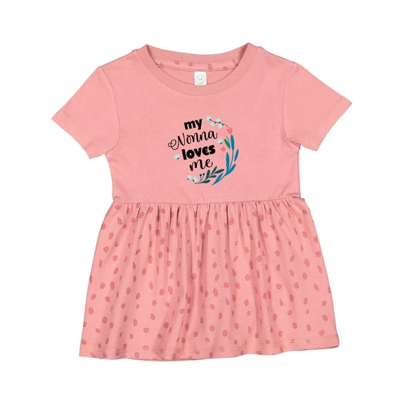 Inktastic My Nonna Loves Me for Girls Granddaughter Girls Baby Dress