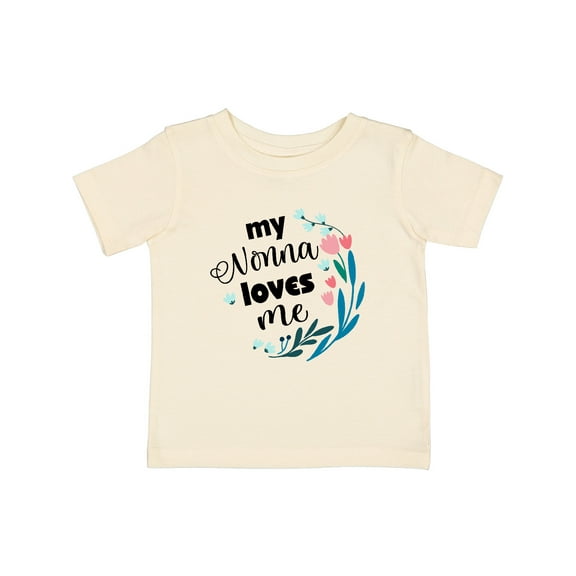 Inktastic My Nonna Loves Me for Girls Granddaughter Girls Baby T-Shirt