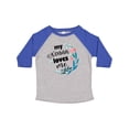thumbnail image 1 of Inktastic My Nonna Loves Me for Girls Granddaughter Girls Toddler T-Shirt, 1 of 5