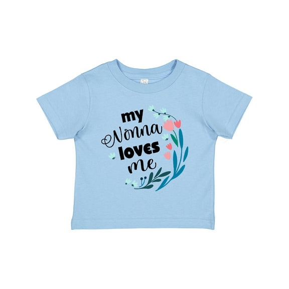 Inktastic My Nonna Loves Me for Girls Granddaughter Girls Toddler T-Shirt