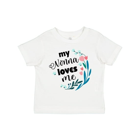 Inktastic My Nonna Loves Me for Girls Granddaughter Girls Toddler T-Shirt