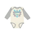 thumbnail image 1 of Inktastic My Nonna Loves Me with Flowers and Hearts Boys or Girls Long Sleeve Baby Bodysuit, 1 of 5