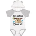 thumbnail image 1 of Inktastic My Nonna Loves Me with Sloth and Hearts Boys or Girls Baby Bodysuit, 1 of 5