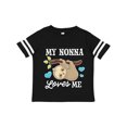 thumbnail image 1 of Inktastic My Nonna Loves Me with Sloth and Hearts Boys or Girls Toddler T-Shirt, 1 of 5