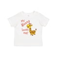 thumbnail image 1 of Inktastic My Nonna Loves me- cute giraffe Boys or Girls Baby T-Shirt, 1 of 5