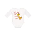thumbnail image 1 of Inktastic My Nonna Loves me- cute giraffe Boys or Girls Long Sleeve Baby Bodysuit, 1 of 5