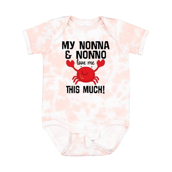 Inktastic My Nonna and Nonno Love Me Boys or Girls Baby Bodysuit