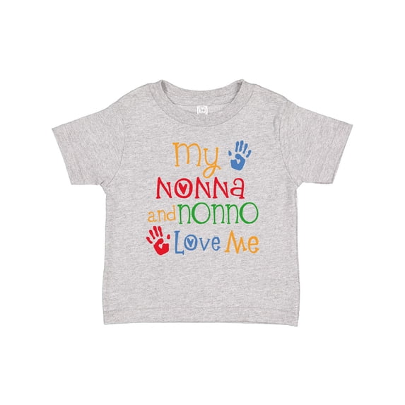 Inktastic My Nonna and Nonno Love Me Grandchild Boys or Girls Baby T-Shirt
