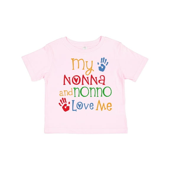Inktastic My Nonna and Nonno Love Me Grandchild Boys or Girls Toddler T-Shirt