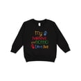 thumbnail image 1 of Inktastic My Nonna and Nonno Love Me Grandchild Toddler Sweatshirt, 1 of 4