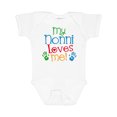 thumbnail image 1 of Inktastic My Nonni Loves Me Boys or Girls Baby Bodysuit, 1 of 5