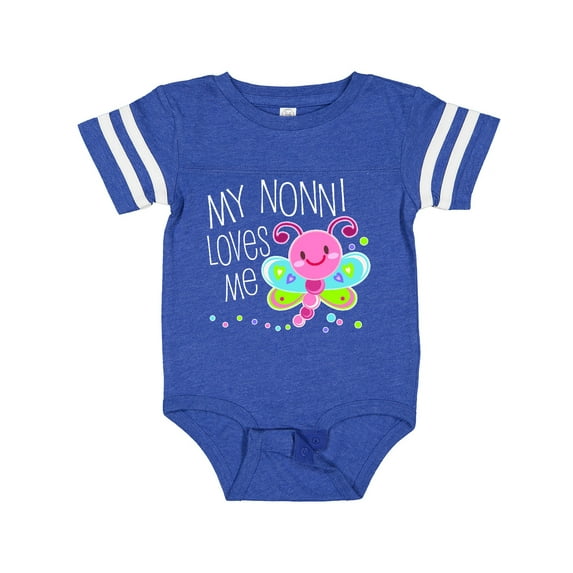 Inktastic My Nonni Loves Me Cute Dragonfly Boys or Girls Baby Bodysuit