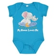 thumbnail image 1 of Inktastic My Nonni Loves Me Cute Elephants Clouds Moon and Stars Boys or Girls Baby Bodysuit, 1 of 5