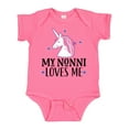 thumbnail image 1 of Inktastic My Nonni Loves Me Girl Unicorn Girls Baby Bodysuit, 1 of 5