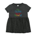 thumbnail image 1 of Inktastic My Nonni Loves Me Girls Baby Dress, 1 of 5