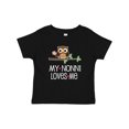 thumbnail image 1 of Inktastic My Nonni Loves Me Grandchild Owl Girls Baby T-Shirt, 1 of 5