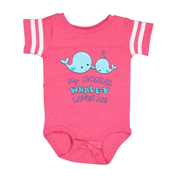 Inktastic My Nonni Whale-y Loves Me Boys or Girls Baby Bodysuit