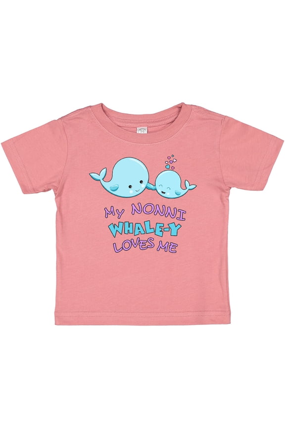My Nonni Whale-y Loves Me Boys or Girls Baby T-Shirt