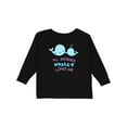 thumbnail image 1 of Inktastic My Nonni Whale-y Loves Me Boys or Girls Long Sleeve Toddler T-Shirt, 1 of 5