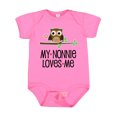 thumbnail image 1 of Inktastic My Nonnie Loves Me Grandchild Girls Baby Bodysuit, 1 of 5