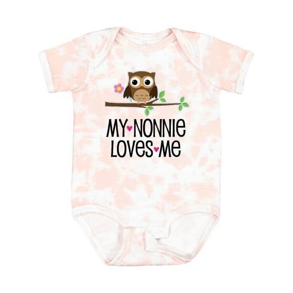 Inktastic My Nonnie Loves Me Grandchild Girls Baby Bodysuit