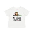 thumbnail image 1 of Inktastic My Nonnie Loves Me Grandchild Girls Baby T-Shirt, 1 of 5