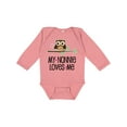 thumbnail image 1 of Inktastic My Nonnie Loves Me Grandchild Girls Long Sleeve Baby Bodysuit, 1 of 5