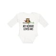 thumbnail image 1 of Inktastic My Nonnie Loves Me Grandchild Girls Long Sleeve Baby Bodysuit, 1 of 5
