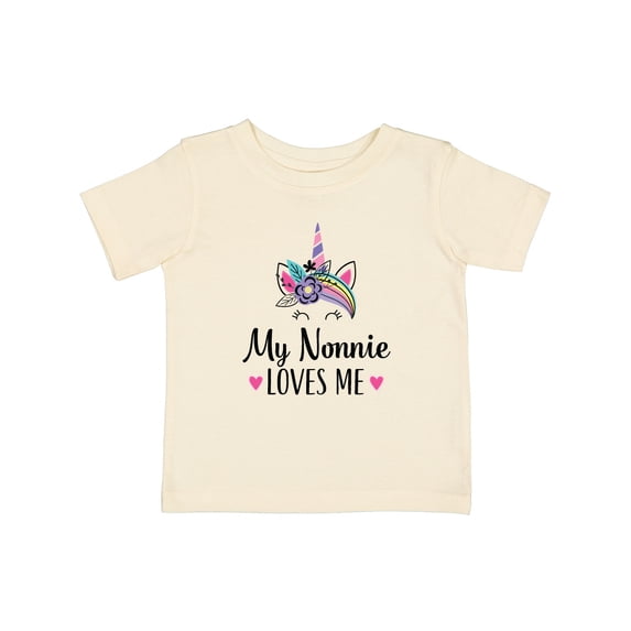 Inktastic My Nonnie Loves Me Unicorn Girls Baby T-Shirt