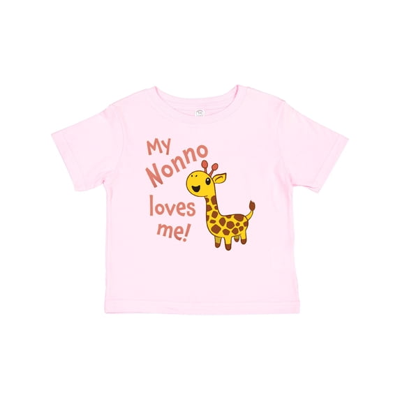 Inktastic My Nonno Loves Me Cute Giraffe Boys or Girls Baby T-Shirt