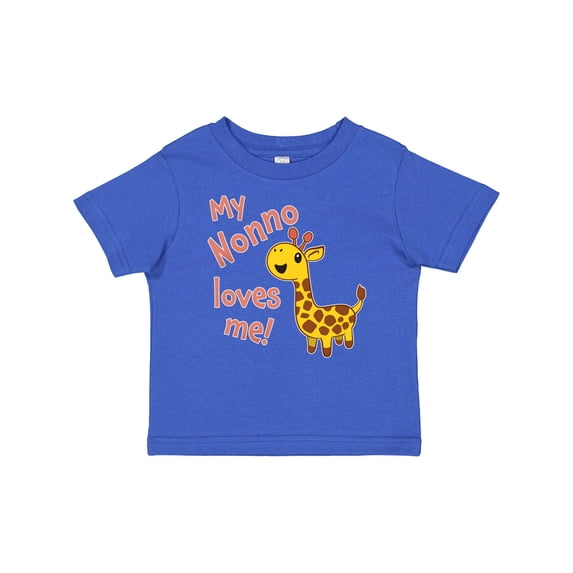 Inktastic My Nonno Loves Me Cute Giraffe Boys or Girls Baby T-Shirt