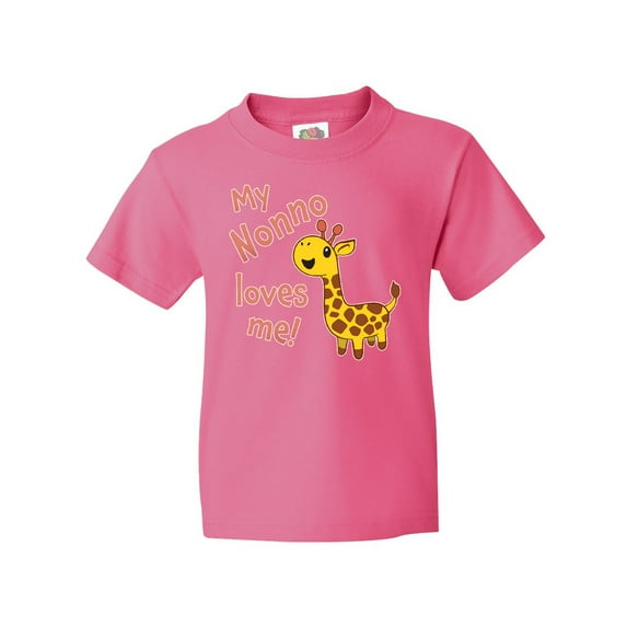 Inktastic My Nonno Loves Me- Cute Giraffe Youth T-Shirt