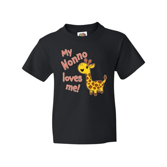 Inktastic My Nonno Loves Me- Cute Giraffe Youth T-Shirt