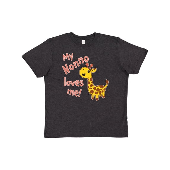 Inktastic My Nonno Loves Me- Cute Giraffe Youth T-Shirt