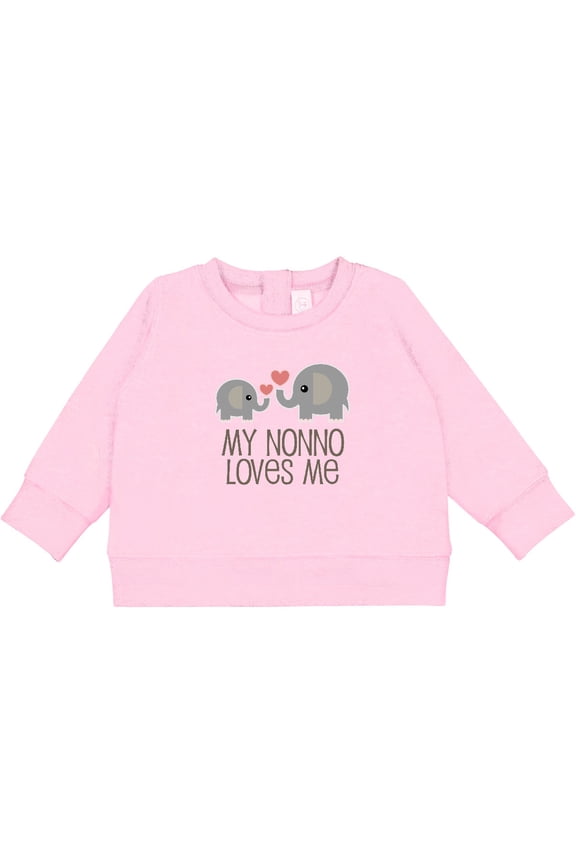 My Nonno Loves Me Grandson Baby Sweatshirt