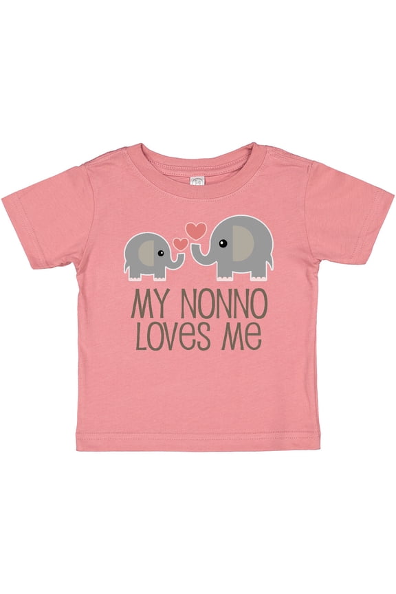 My Nonno Loves Me Grandson Boys or Girls Baby T-Shirt