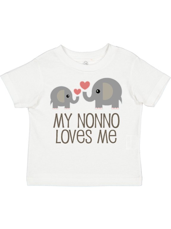 My Nonno Loves Me Grandson Boys or Girls Toddler T-Shirt