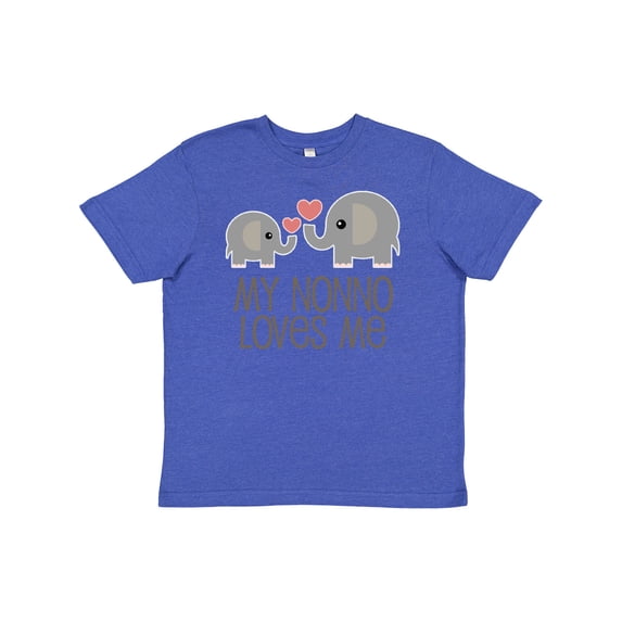 Inktastic My Nonno Loves Me Grandson Youth T-Shirt